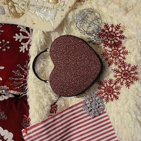 Kate Spade Love Shack Glitter Heart Purse Crossbody - Picture 2 of 7